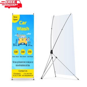 X Banner Stand • Custom X-Stand Banners • Business Banner Stand • X-Banner Business Signs • Custom Design • Personalized X Banner Stand