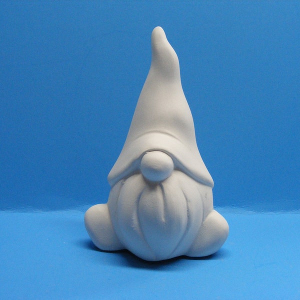 Bisque Ceramic Gnome ~ Size medium