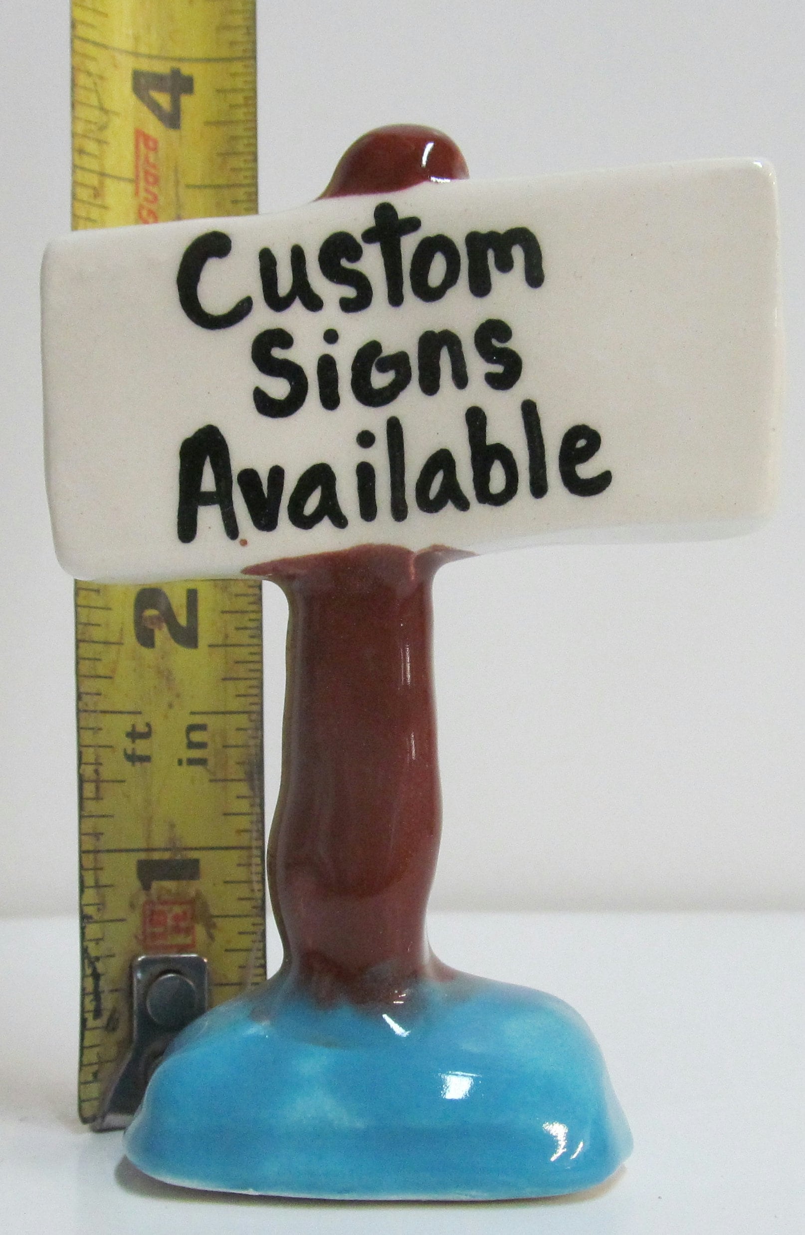 Ceramic Aquarium Sign Custom Made With Your Message on the Etsy