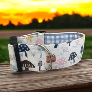 Vintage Mushroom Dog Collar