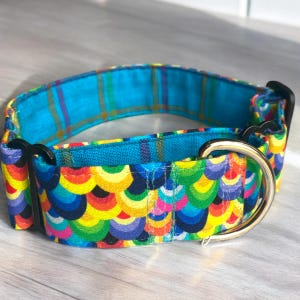 Vintage Rainbows Dog Collar