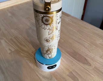 Bicchiere termico con motivo a girasole, 30 oz/40 oz
