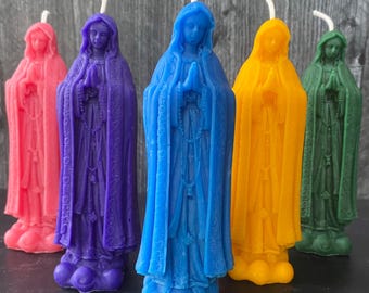 6" Mary candle