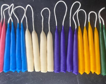 4" Hand Dipped Candle, Pack of 4