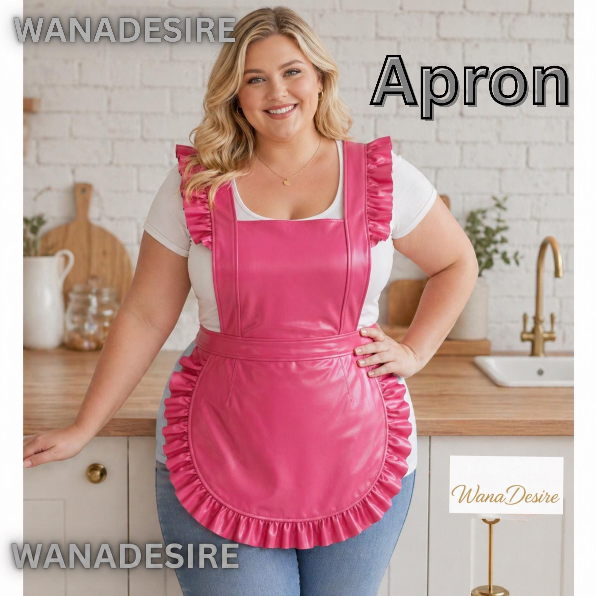 Pvc Ruffle Suit Pink Glossy PVC Ruffle Apron, Maid Cosplay Costume, Custom Size - Etsy