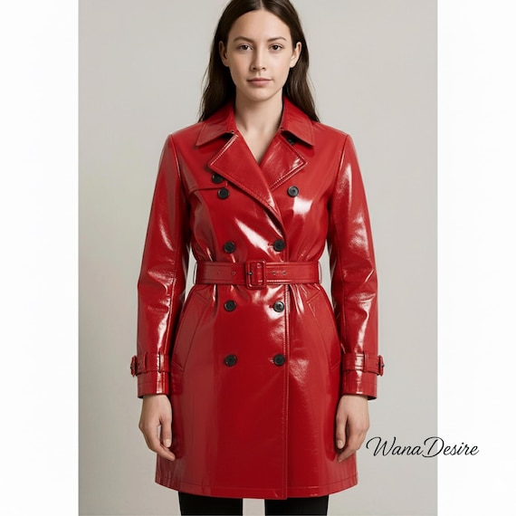 Custom Made PVC Trench Coat: Gothic Cyberpunk Vinyl Raincoat - Etsy