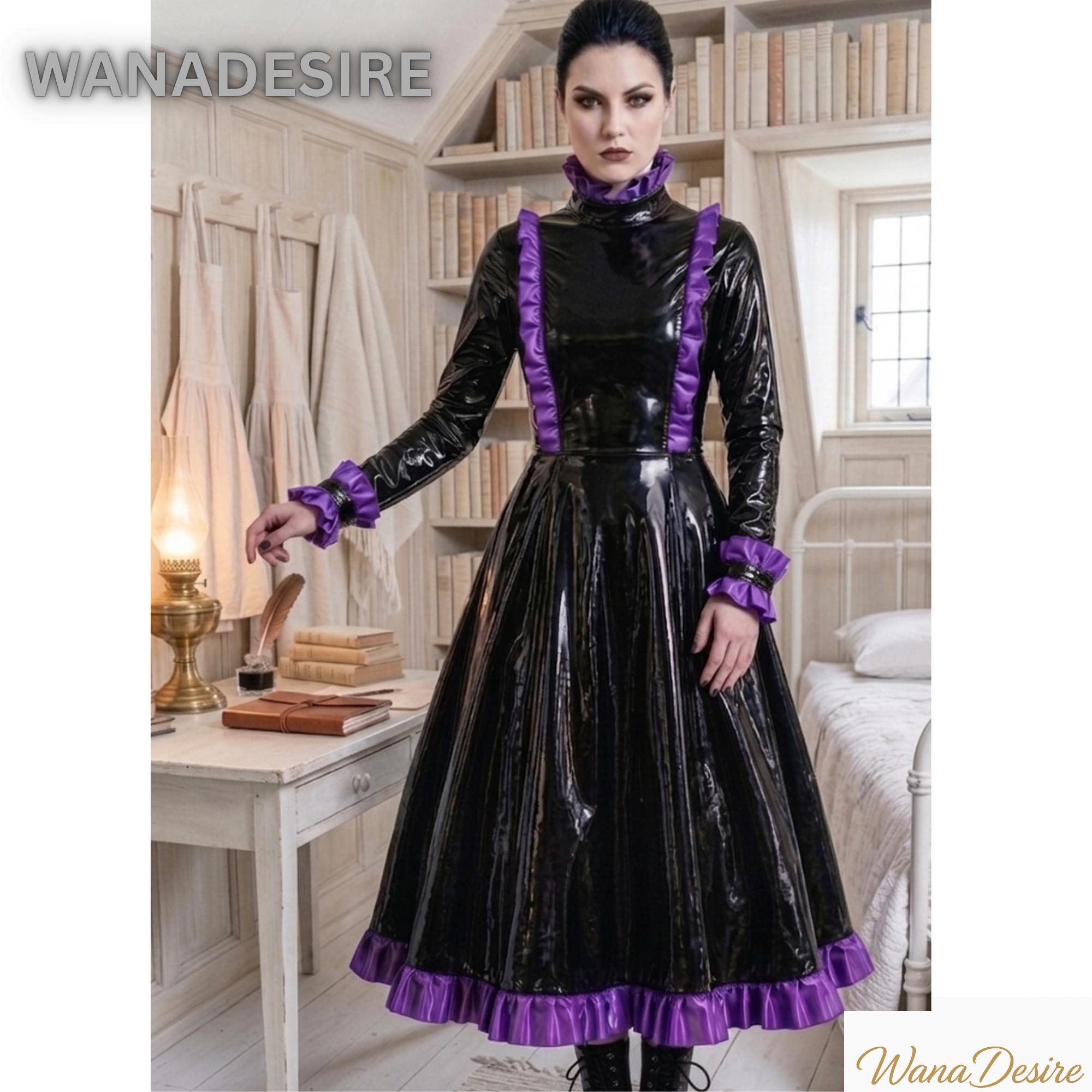 strapless open back dress Custom glitter / pattern latex halter mini dress – Lottielatex main image 0