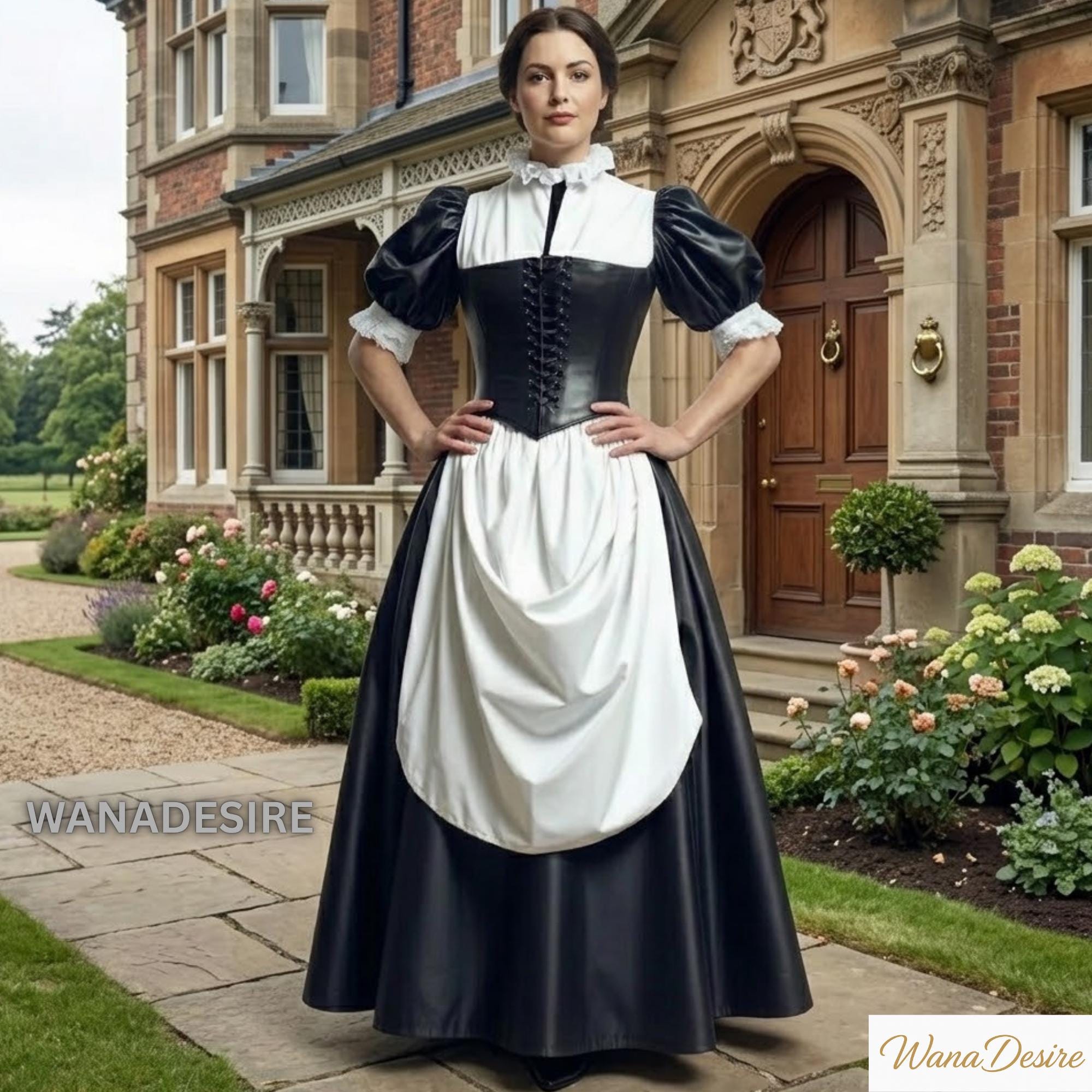 Handmade Victorian Maid Dress: Gothic Edwardian Costume - Etsy