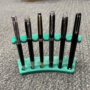 3D Printed Desk Pen Display – Holds 6 Pens – Multiple Colors Available