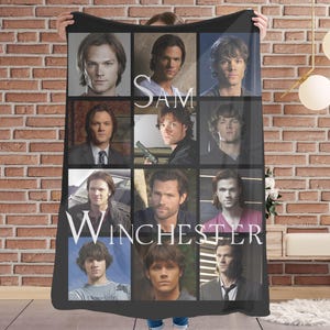 Sam Winchester Blanket, Supernatural Blanket, Supernatural Throw, Winchester Brothers, Wayward Son, Dean Winchester, Supernatural Merch