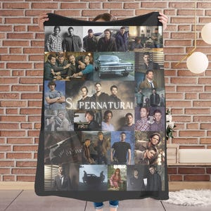 Supernatural Blanket, Supernatural Throw, Winchester Brothers, Wayward Son, Dean Winchester, Sam Winchester, Supernatural Merch