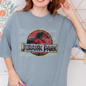 Jurassic Park Shirt, Jurassic Park Dinosaur T-rex Shirt, Vintage Jurassic Park Logo Shirt, Universal Studios Shirt