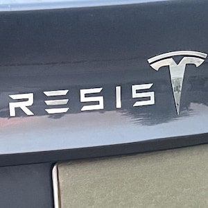 Anti-Musk "Resis" flexible and thin magnetic decals.  ****Your purchases have already raised over 350  dollars to ACLU and counting!*******