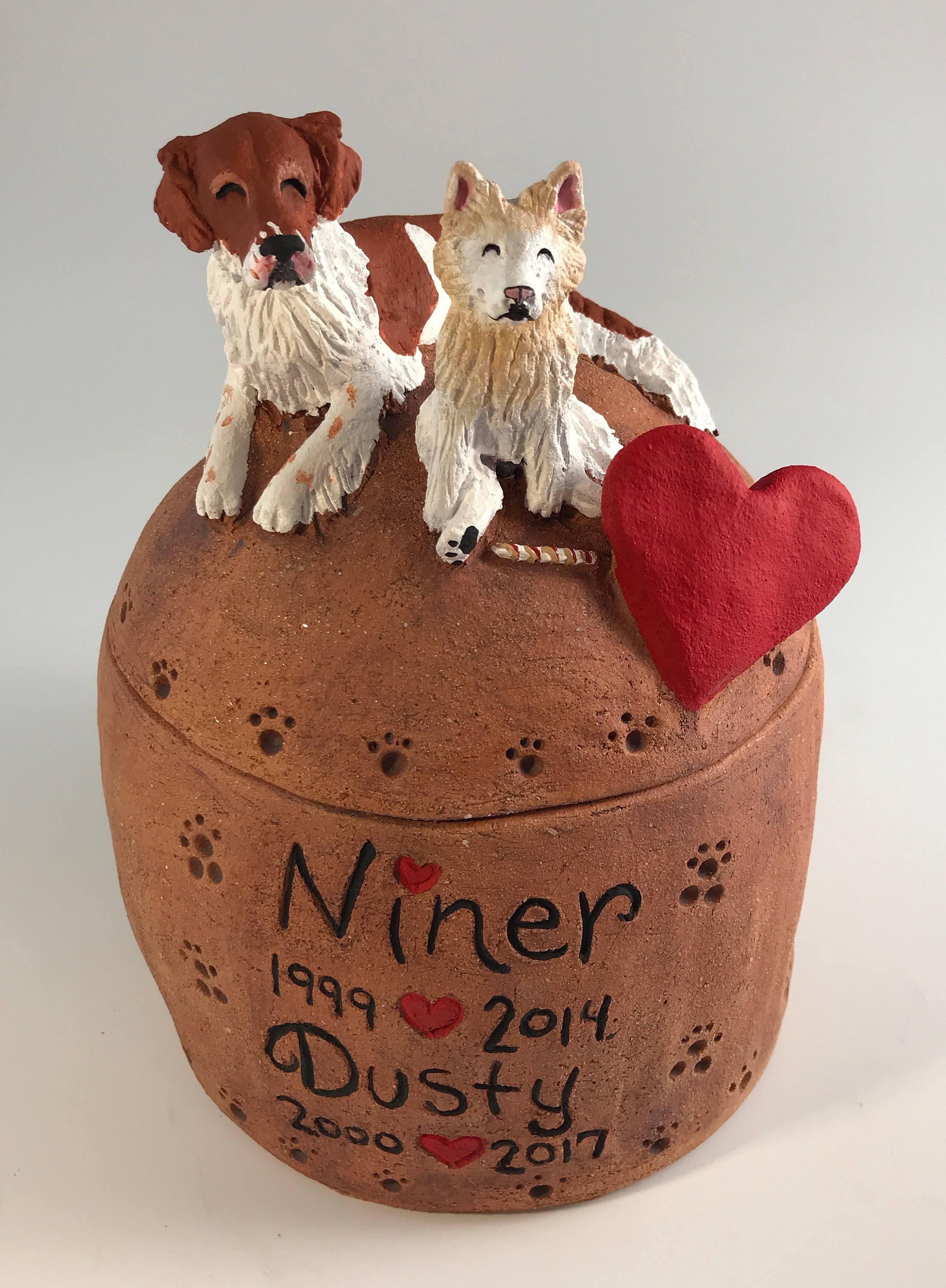 Custom dog or pet urns urns for two pets any breed Etsy