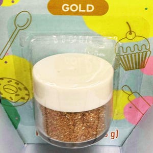 Gold essbare Glanz Staub essbare Schimmer Pulver für Kuchen Dekorieren Kekse Schokolade Getränke & Desserts Gold Glitter für Kuchen Kekse Leckereien