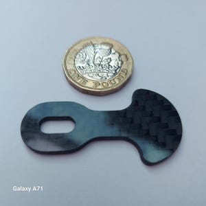 本物のカーボンファイバー製の再利用可能なショッピングカートキー