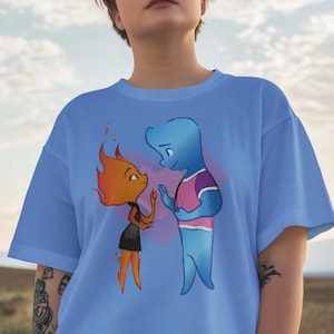 Disney Elemental Ember And Wade Shirt, Elemental Chemical Reaction Shirt, Disney Pixar Elemental, Disney Family Shirt, Disneyworld Shirts