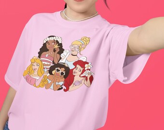 Retro Disney Princess Shirt, Vintage Princess Shirt, Disney Trip T-Shirt, Disney Princess, Disneyworld Princess Gift, Princess Fun Gift