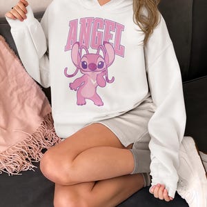 Disney Angel Shirt, Disney Lilo & Stitch Shirt, Disney Gift Shirt, Magic Kingdom Tee, Disney Cute Angel Hoodie, Stitch Birthday Shirt image 7