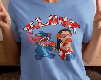 Lilo and Stitch Aloha Shirt, Disney Aloha Means Family Stitch Shirt,  Funny Stitch Shirt, Family Disney Stitch Shirt, Lilo and Stitch Tee