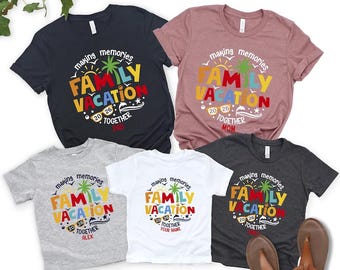 Making Memories Family Vacation 2026 Shirts, Custom Family Vacation Shirts, Matching Family Tees, Disney Trip Shirts, Group Travel Shirts
