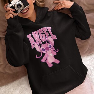 Disney Angel Shirt, Disney Lilo & Stitch Shirt, Disney Gift Shirt, Magic Kingdom Tee, Disney Cute Angel Hoodie, Stitch Birthday Shirt image 6