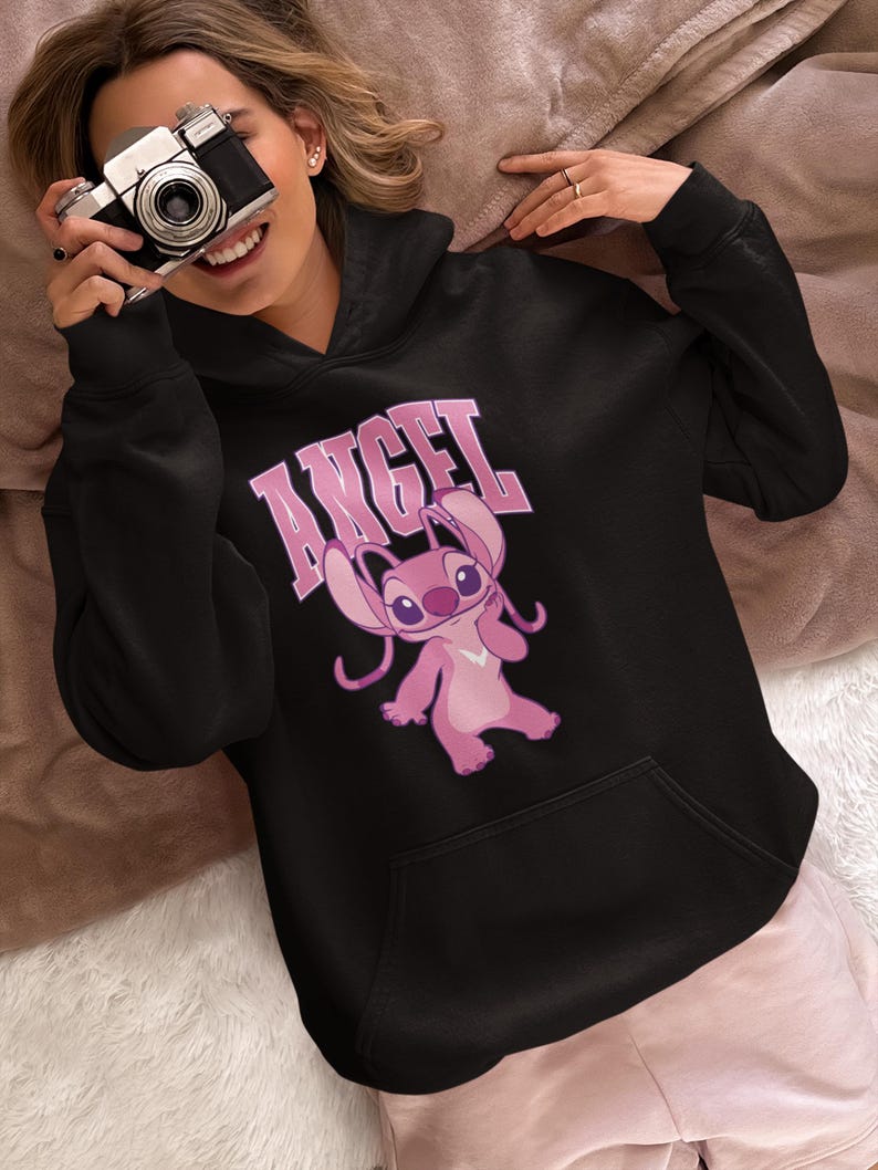 Disney Angel Shirt, Disney Lilo & Stitch Shirt, Disney Gift Shirt, Magic Kingdom Tee, Disney Cute Angel Hoodie, Stitch Birthday Shirt image 6