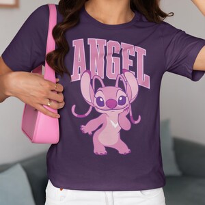 Disney Angel Shirt, Disney Lilo & Stitch Shirt, Disney Gift Shirt, Magic Kingdom Tee, Disney Cute Angel Hoodie, Stitch Birthday Shirt image 4
