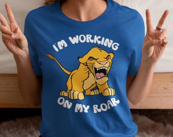 Lion King Kids Shirt: Simba 'Working On My Roar' Tee