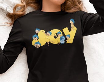 Disney Joy Shirt, Disney Inside Out 2 Joy Emotions Sweatshirt, Joy Shirt, Disneyland Family Trip 2025 Tee, Inside Out 2 Movie Gift
