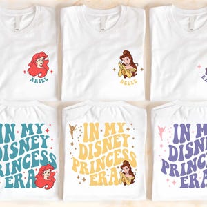 In My Disney Princess Era Kids Shirt, Disney Princess Toddler Tee, Princess Squad Baby, Disney Girls Trip Shirt, Disney World Youth Tee afbeelding 1