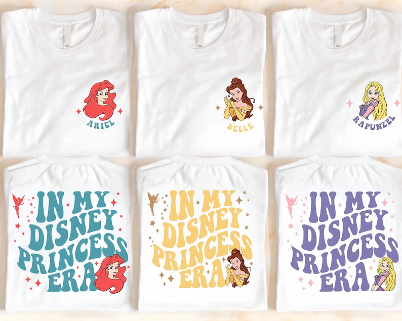 In My Disney Princess Era Kids Shirt, Disney Princess Toddler Tee, Princess Squad Baby, Disney Girls Trip Shirt, Disney World Youth Tee afbeelding 1