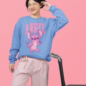 Disney Angel Shirt, Disney Lilo & Stitch Shirt, Disney Gift Shirt, Magic Kingdom Tee, Disney Cute Angel Hoodie, Stitch Birthday Shirt image 5