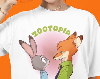 Disney Zootopia Shirt, Nick Wide Judy Hoops T-shirt, Disney Family Matching Shirt, Nick and Judy Shirts, Couples Disney, Disney Family Shirt