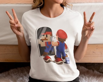 Super Mario Bros. GYM T-Shirt: Retro Gamer Style