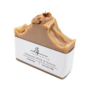 Oatmeal & Milk Handcrafted Cold Process Soap - 5.5oz