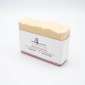 Berry Vanilla Handcrafted Cold Process Soap - 5.5oz