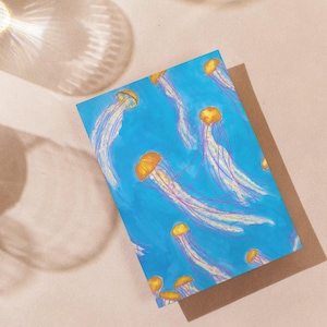 Lot de 10 cartes de voeux Graceful Jellyfish (avec ou sans enveloppe)