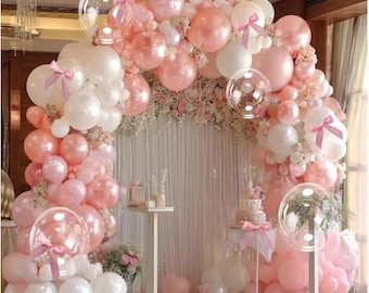 Striscione Compleanno Fiocco | Decorazione Festa Compleanno Rosa