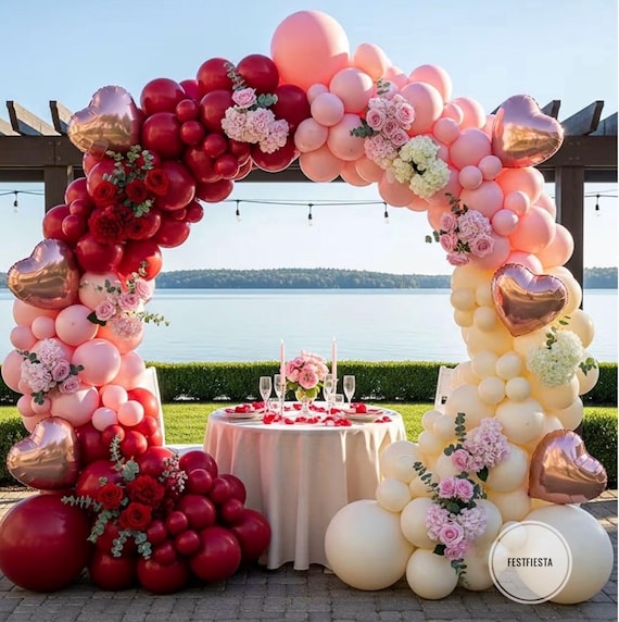 Palloncini Cuore Rosso,12 pezzo Palloncini in Foil a Forma di Cuore