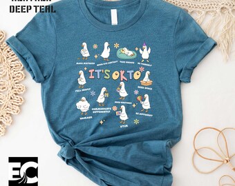 It’s Ok To Be Different Autism Goose T-Shirt, Autism Acceptance Shirt, Special Education Teacher Tee, Neurodiversity Sweater, Gift for Her