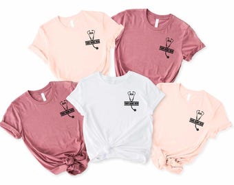 Personalized Nurse Shirt, Custom Nurse Shirt, New Nurse Gift, Nursing School Student Grad, Registered Nurse RN LPN Shirt, Custom Name Nurse
