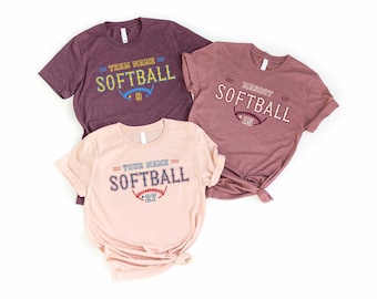 CUSTOM Softball Shirts, Softball Numbers Shirt, Personalized Softball Tees, Softball Spirit wear, Softball shirts, Softball Team, Softball T