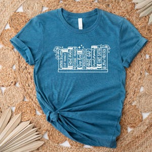 Book Lover Shirt, Flower Books Shirt, Gift for Book Lover, Reading Shirt, Book With Flowers, Floral Books, Gift for Bookworms, Teacher Gift