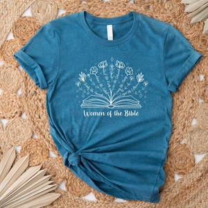Women of the Bible Book Shirt, Book Tee, Bible Reading, Christian Book Lover, Inspirational Bible Women, Christian Women, Faith, Jesus lover