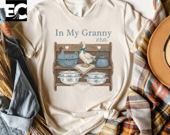 In My Granny Era T-Shirt, Cottagecore Aesthetic Sweatshirt, Cozy Vintage Shirt, Granny Core Sweater, Vintage Granny Tee, Granny Era Shirt
