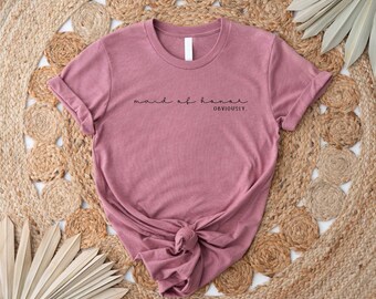 Maid of Honor Tshirt,Maid of Honor Shirt,Maid of Honor Obviously,Bridesmaid Shirt, Bridal Party Gift, Bridesmaid Gift,Bridal Tee