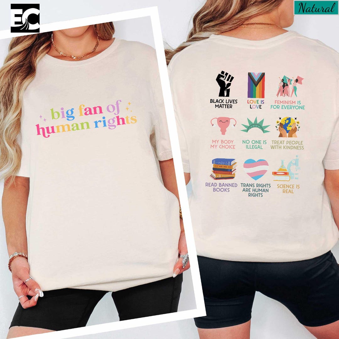 Write For Rights Merch Big Fan of Human Rights T-shirt, Equality Sweater, Human Rights ...