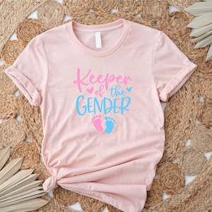 Gender Reveal Keeper Of The Gender Shirt, Keeper Of The Gender T-Shirt for Gender Reveal, Funny Gender Reveal Keeper Of The Gender T-Shirt