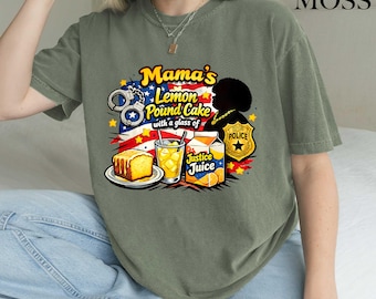 Mama's Lemon Pound Cake Comfort Colors® T-Shirt, Baking Shirt, Bakery Tee, Afroman Top, Meme Rap T-Shirt, Southern Cake, Mother's Day Gift